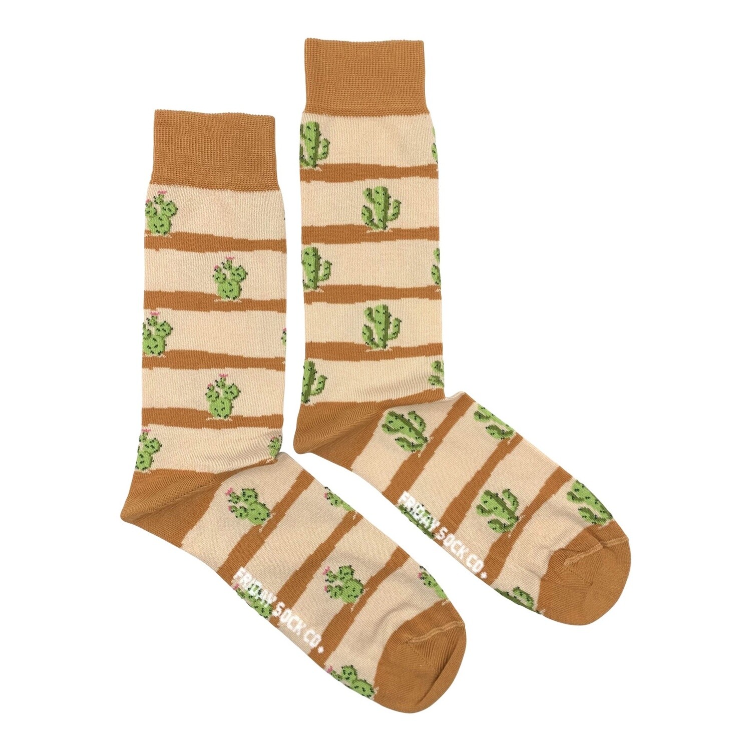 Men&#39;s Striped Cactus Socks