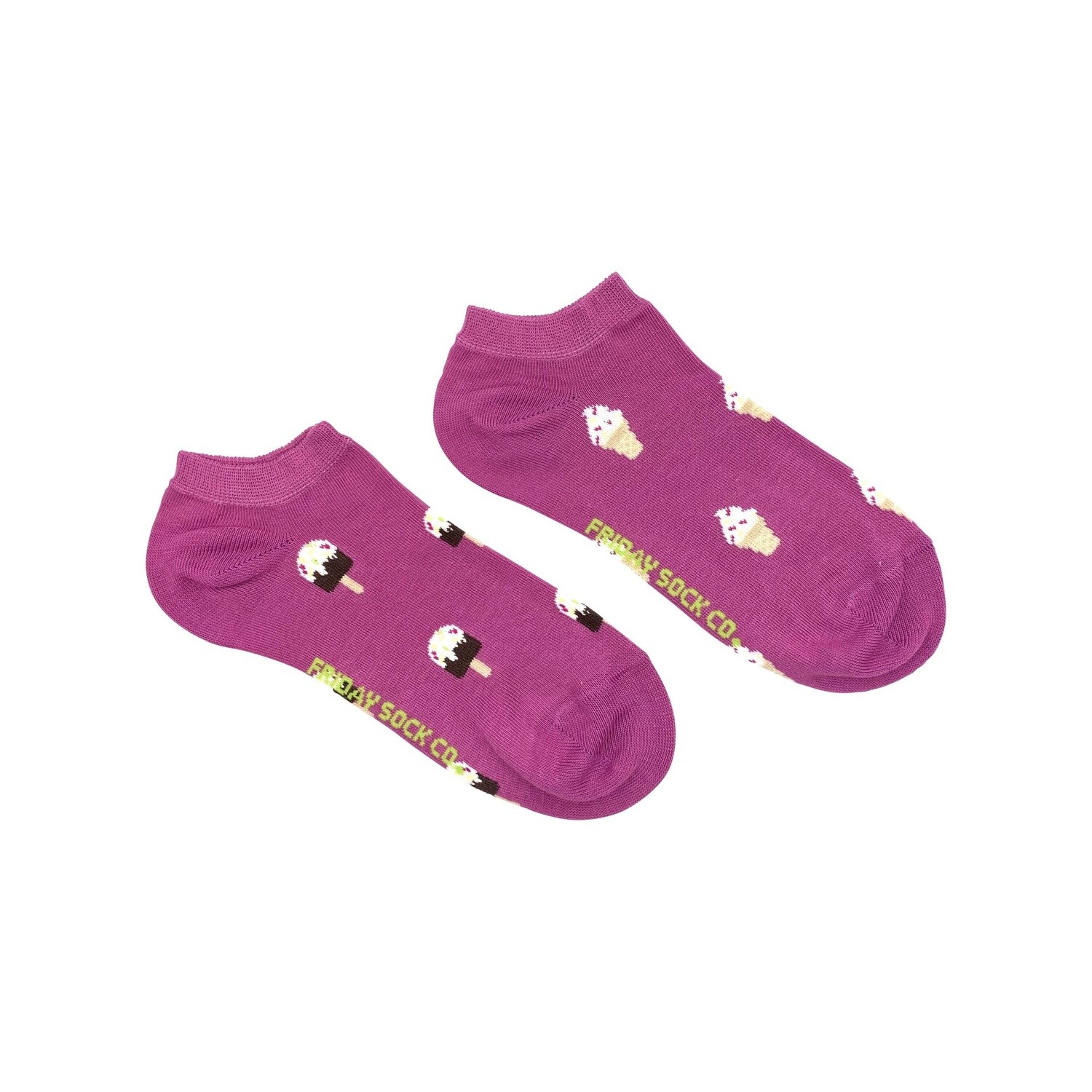 Women&#39;s Purple Popsicle &amp; Ice Cream Ankle Socks