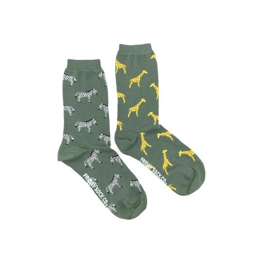Women&#39;s Zebra &amp; Giraffe Socks