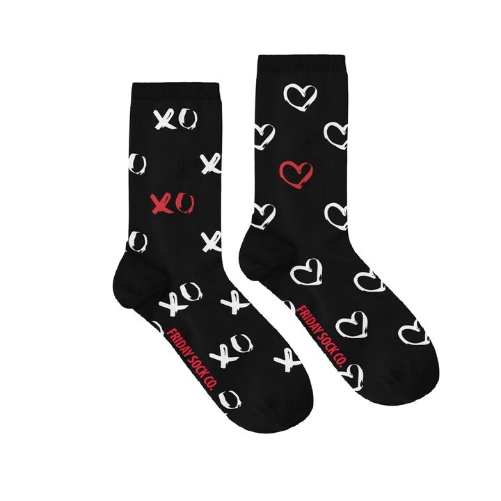 Women&#39;s Black XO Socks
