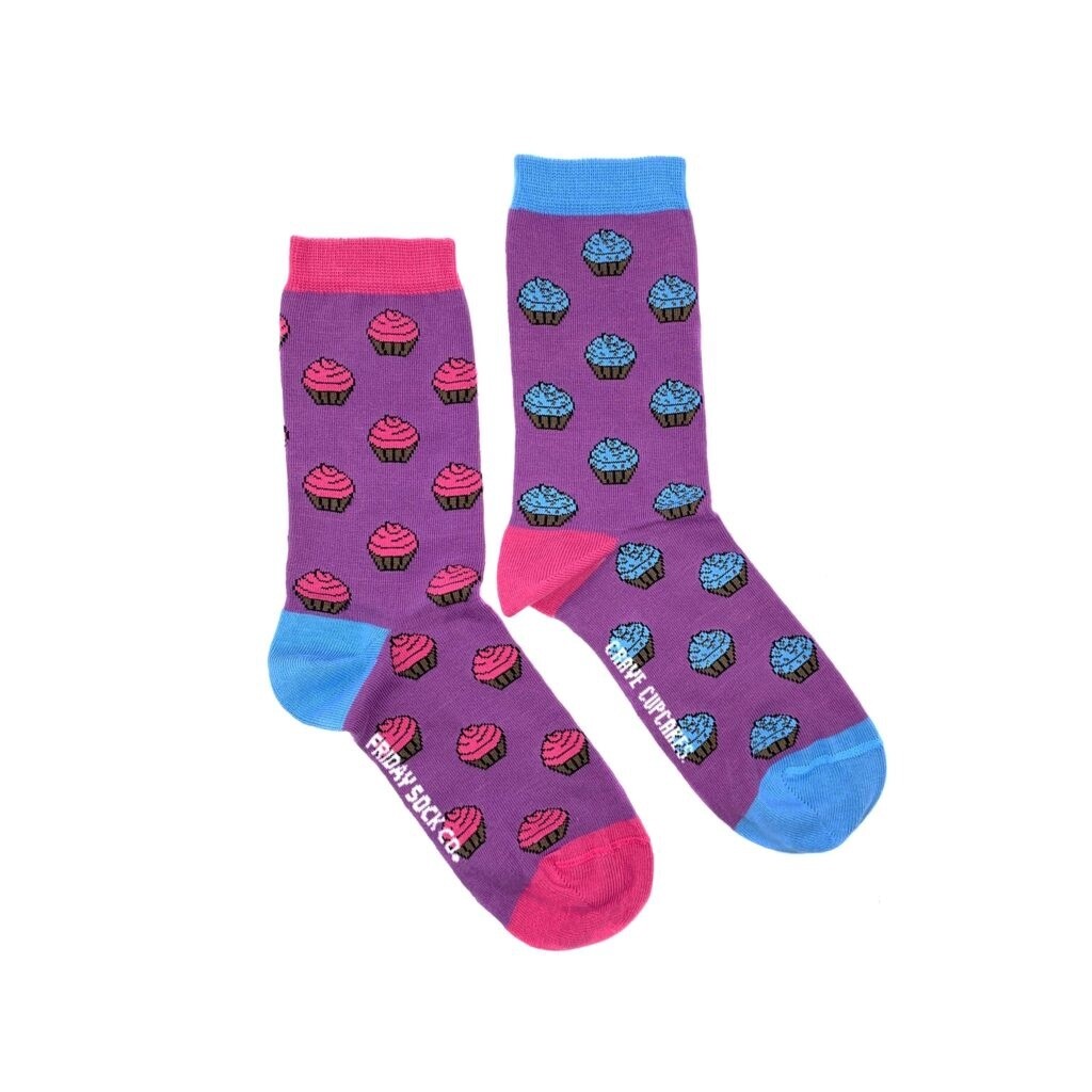 Women&#39;s Purple Crave Cupcake Socks