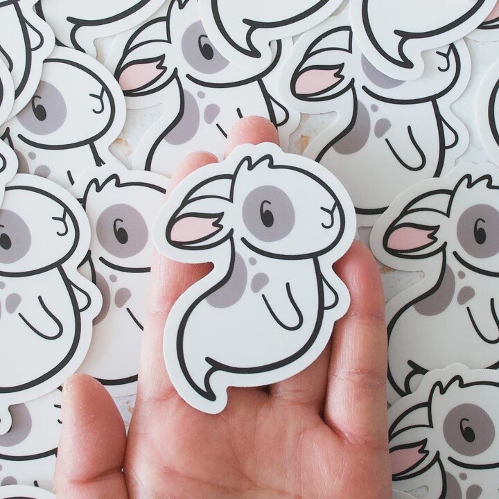 Bunny Ghost Vinyl Sticker