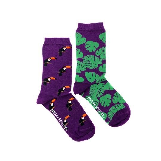 Women&#39;s Toucan &amp; Monstera Socks