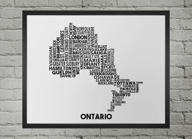 Ontario Cities Map
