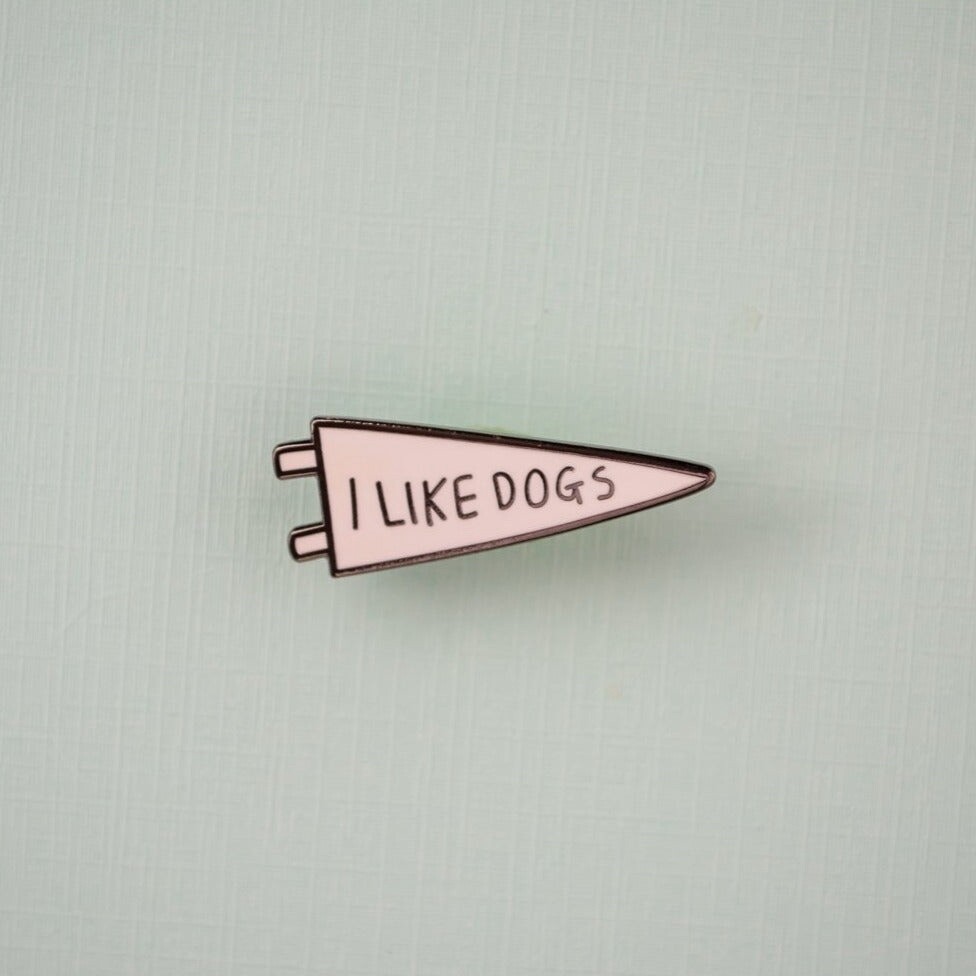 I like Dogs Enamel pin