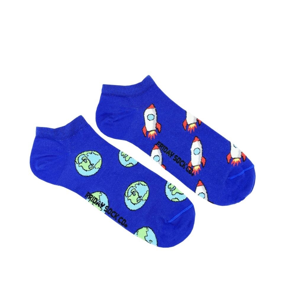 Men&#39;s Rocket &amp; Earth Ankle Space Socks