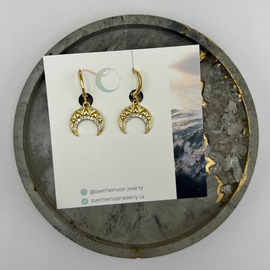 Gold Crescent Moon