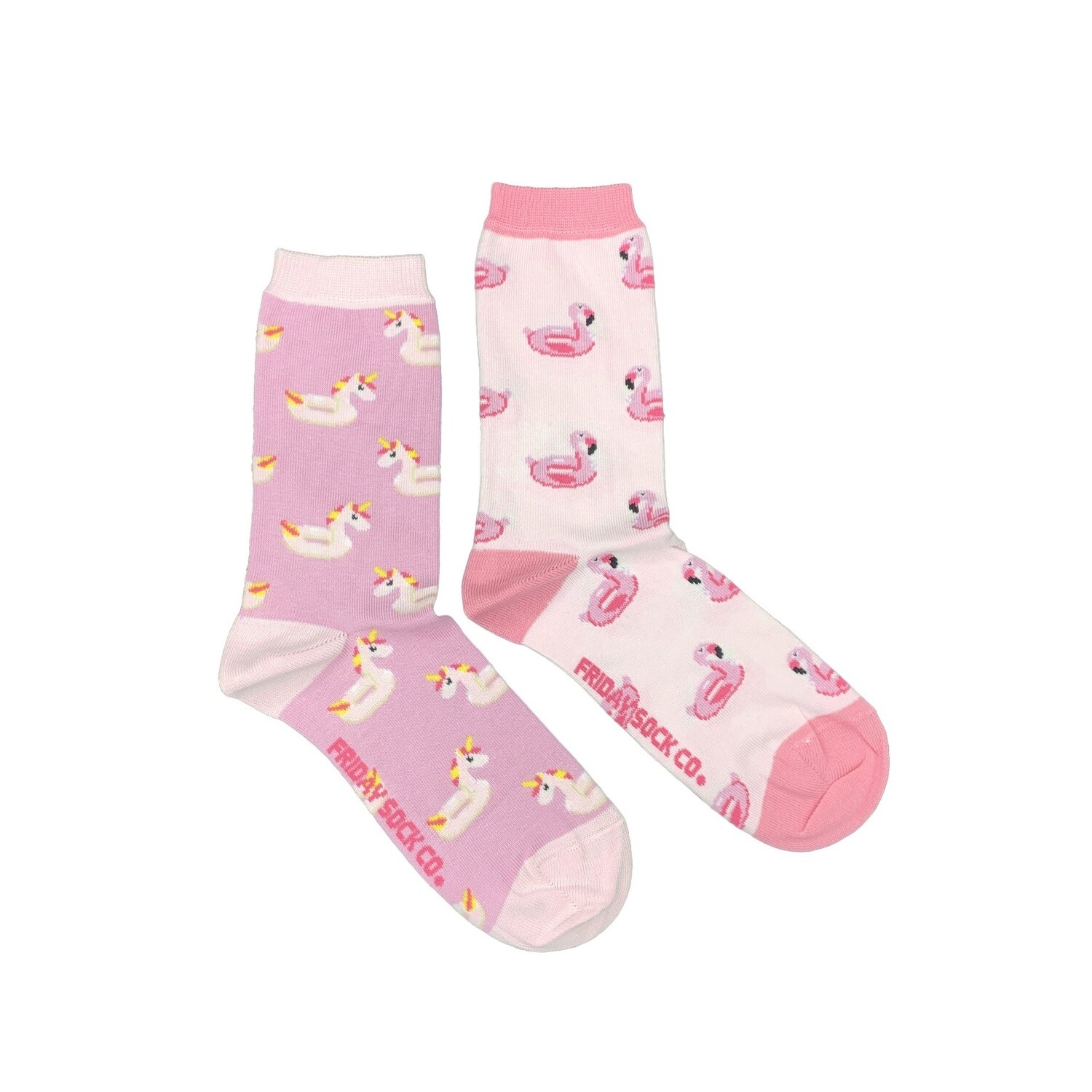 Women&#39;s Unicorn &amp; Flamingo Pool Floaty Socks