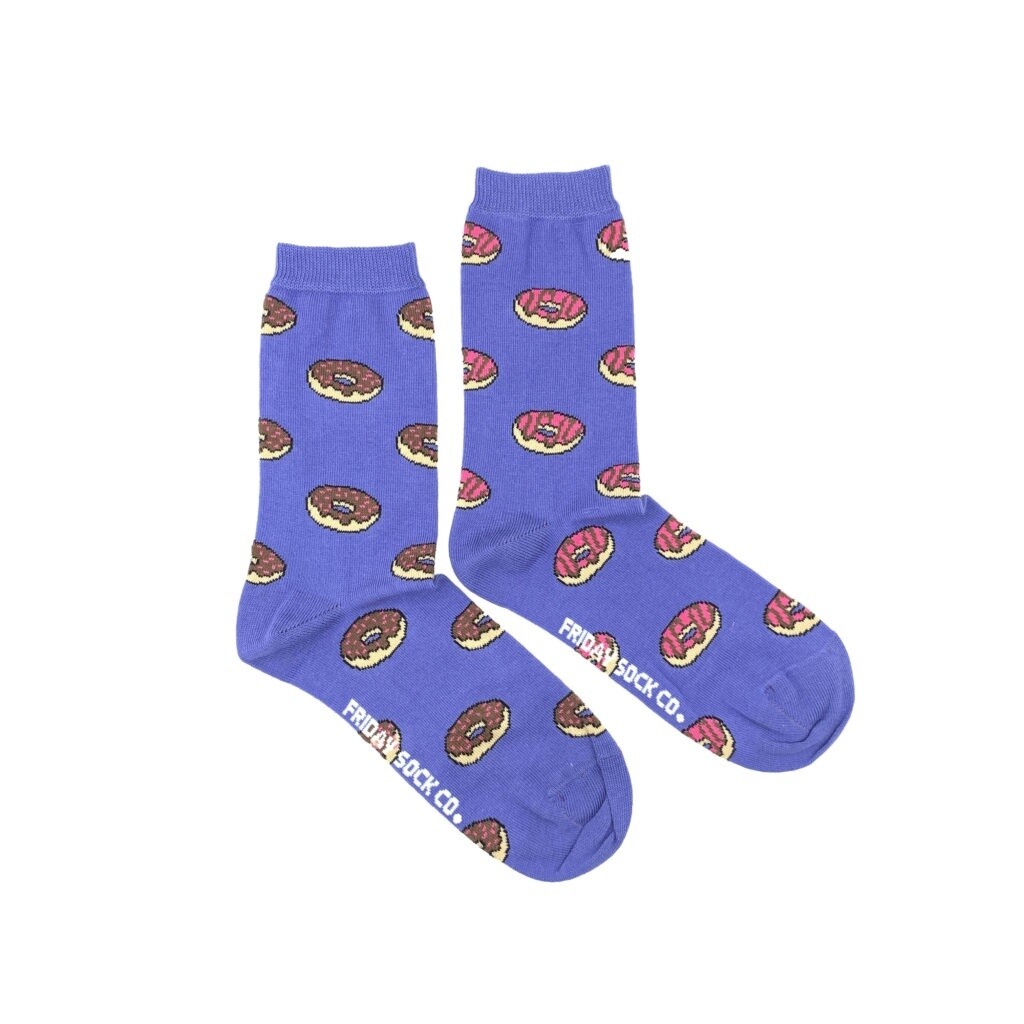 Women&#39;s Brown &amp; Pink Donut Socks