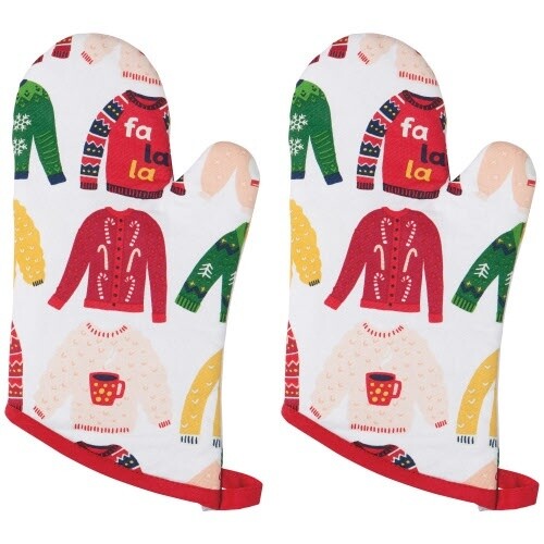 Set/2 Mitt, Design: Ugly Xmas Sweater