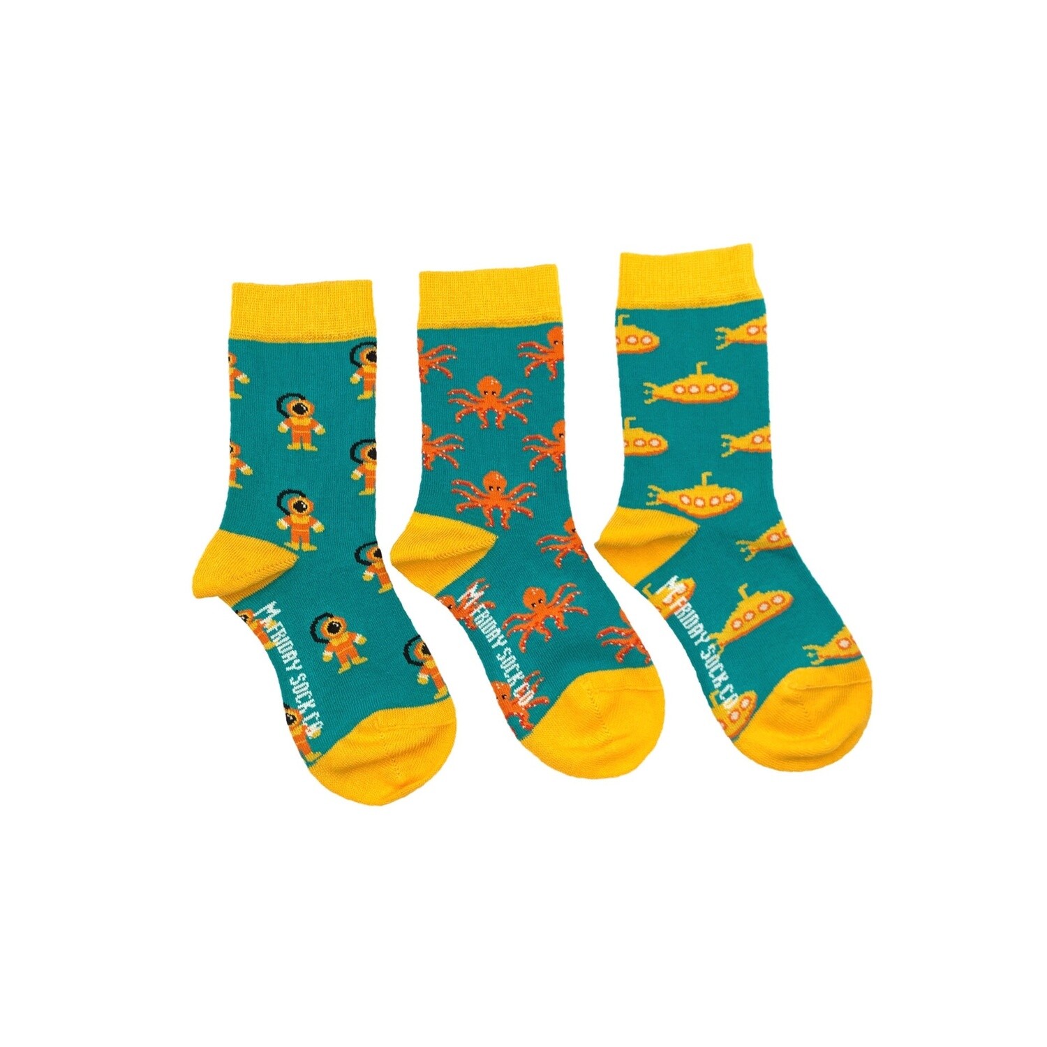 Kid&#39;s Diver, Submarine, &amp; Octopus Socks