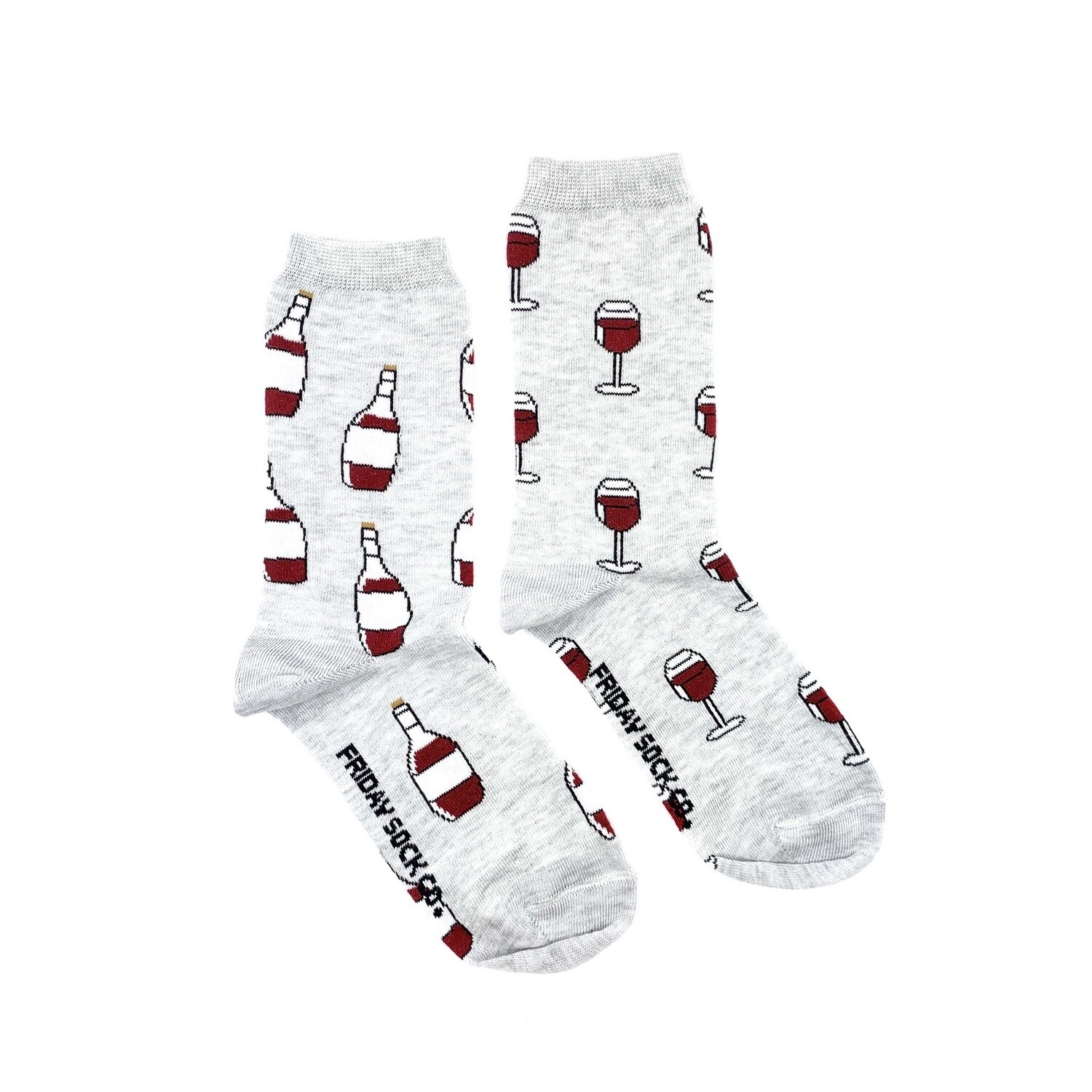 Women&#39;s Wine Bottle &amp; Wine Glass Socks