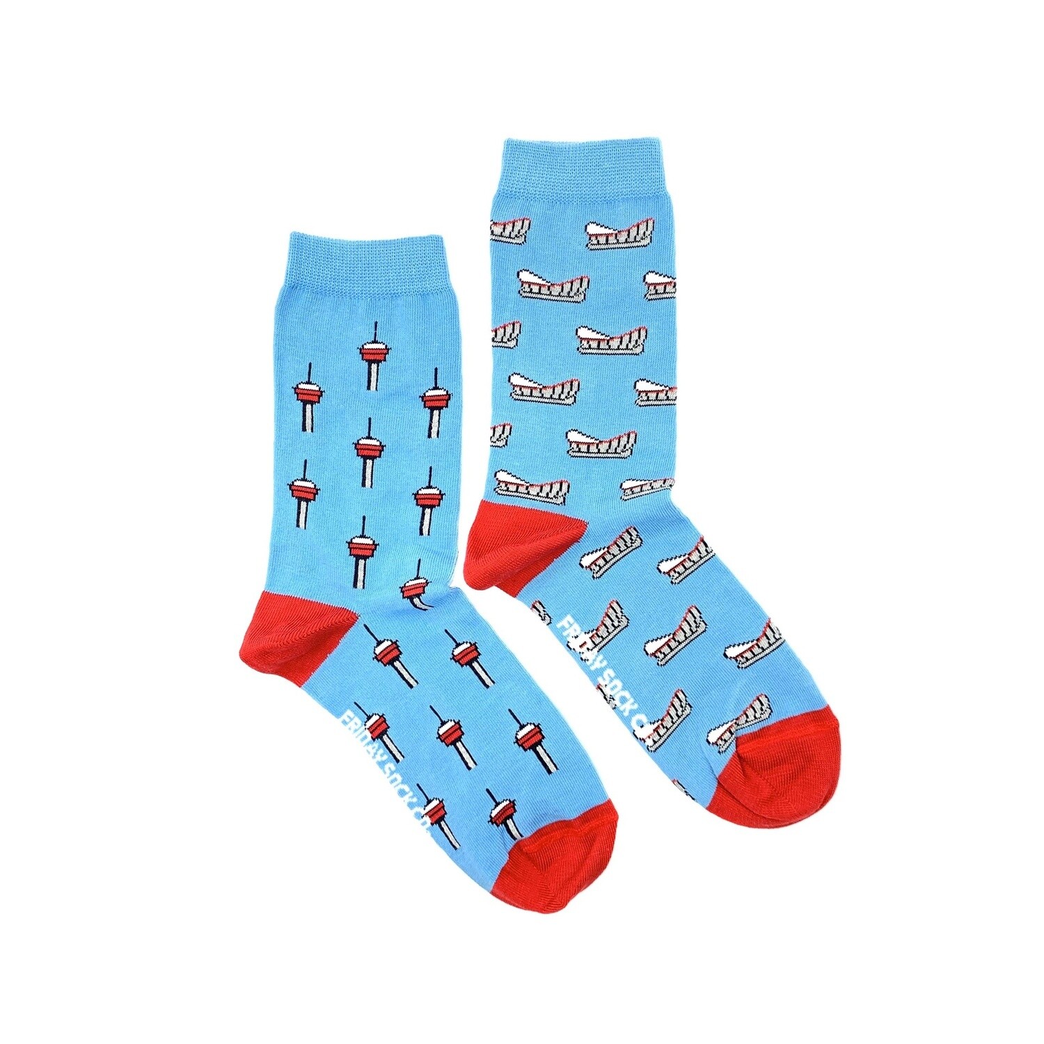 Women&#39;s Calgary Tower &amp; Calgary Saddledome Socks