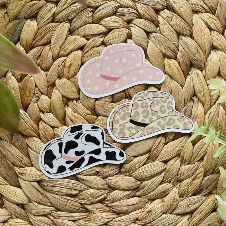 Cowboy hat sticker packs