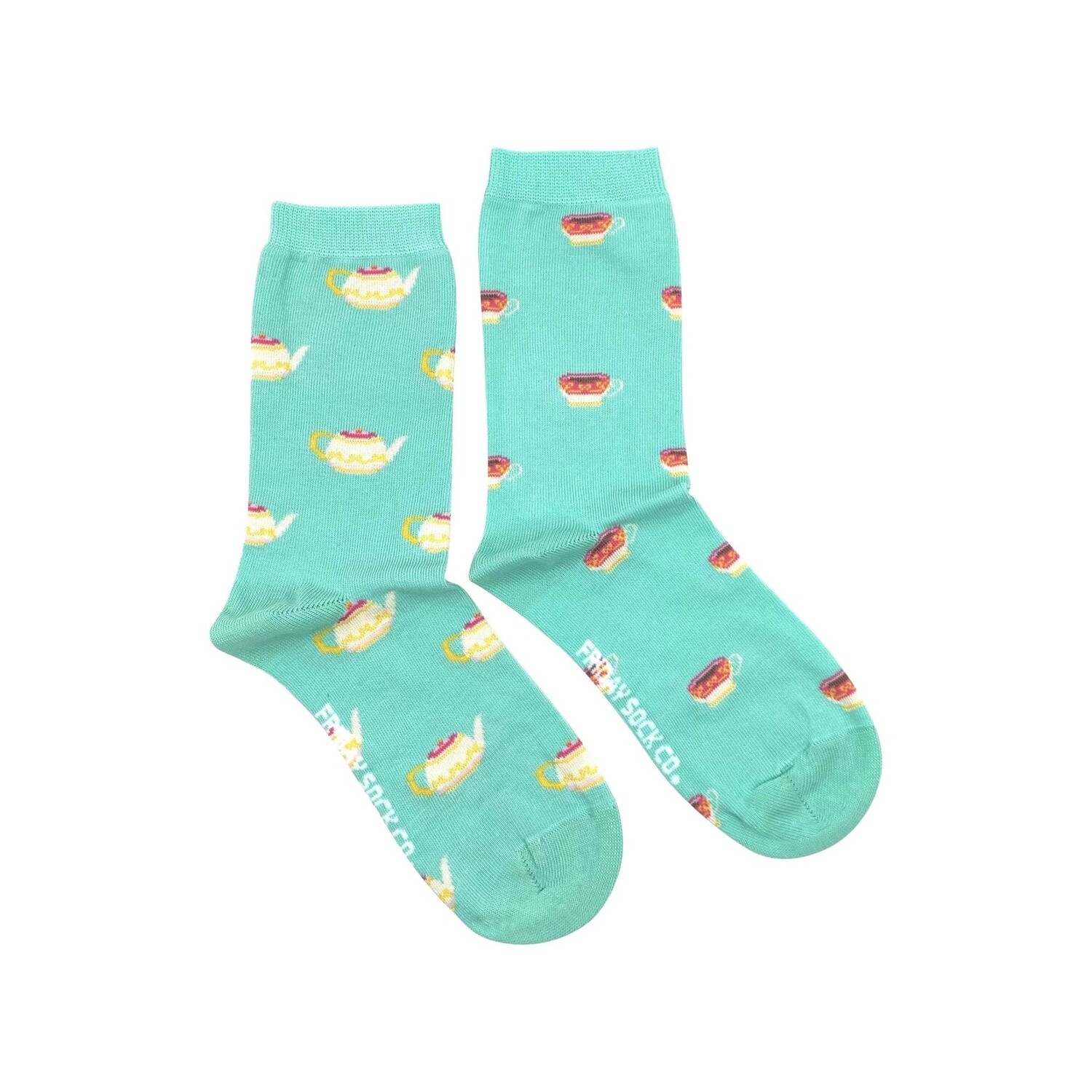 Women&#39;s Vintage Teacup &amp; Teapot Socks