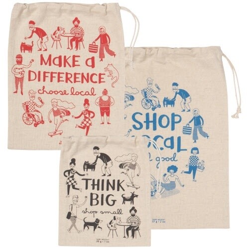 Shop Local Produce Bags Set of 3