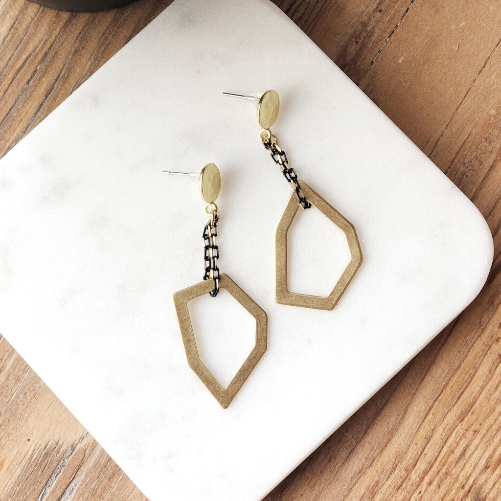 Geometric Dangle Earrings