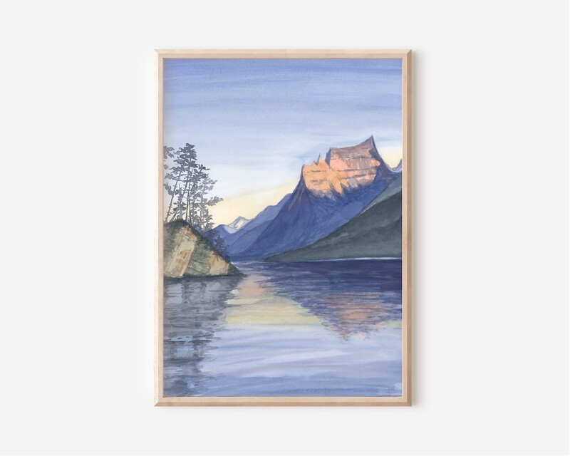 Waterton Lake at Dusk