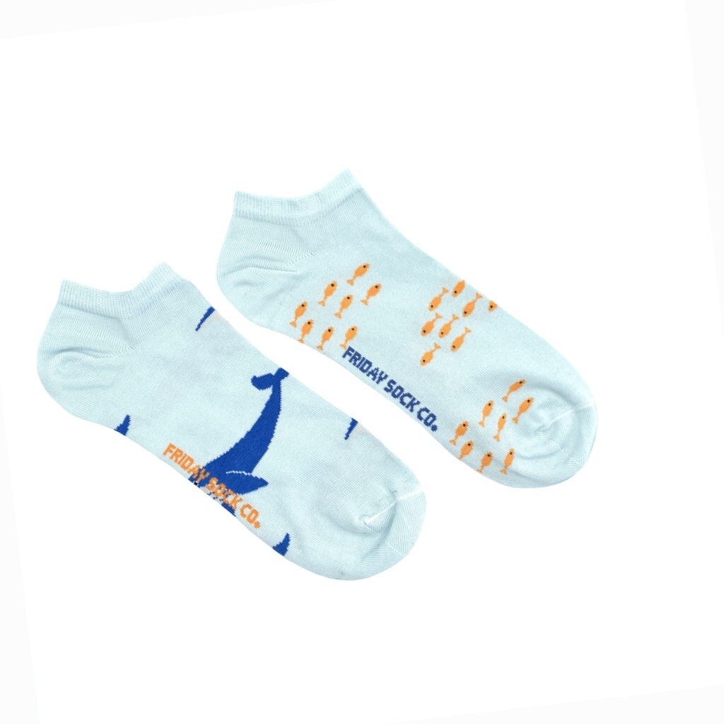 Men&#39;s Fish &amp; Blue Whale Ankle Socks