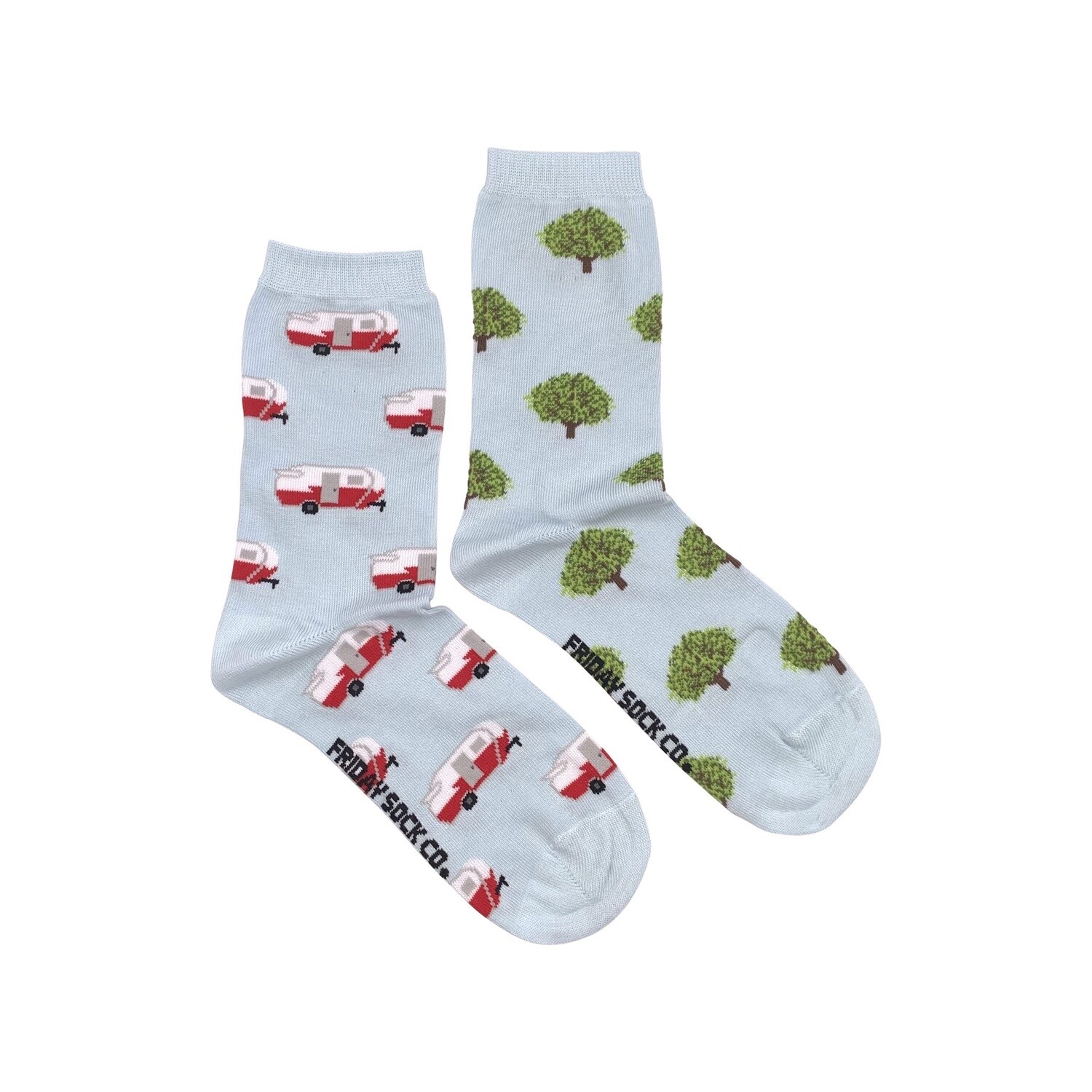 Women&#39;s Blue RV &amp; Tree Socks