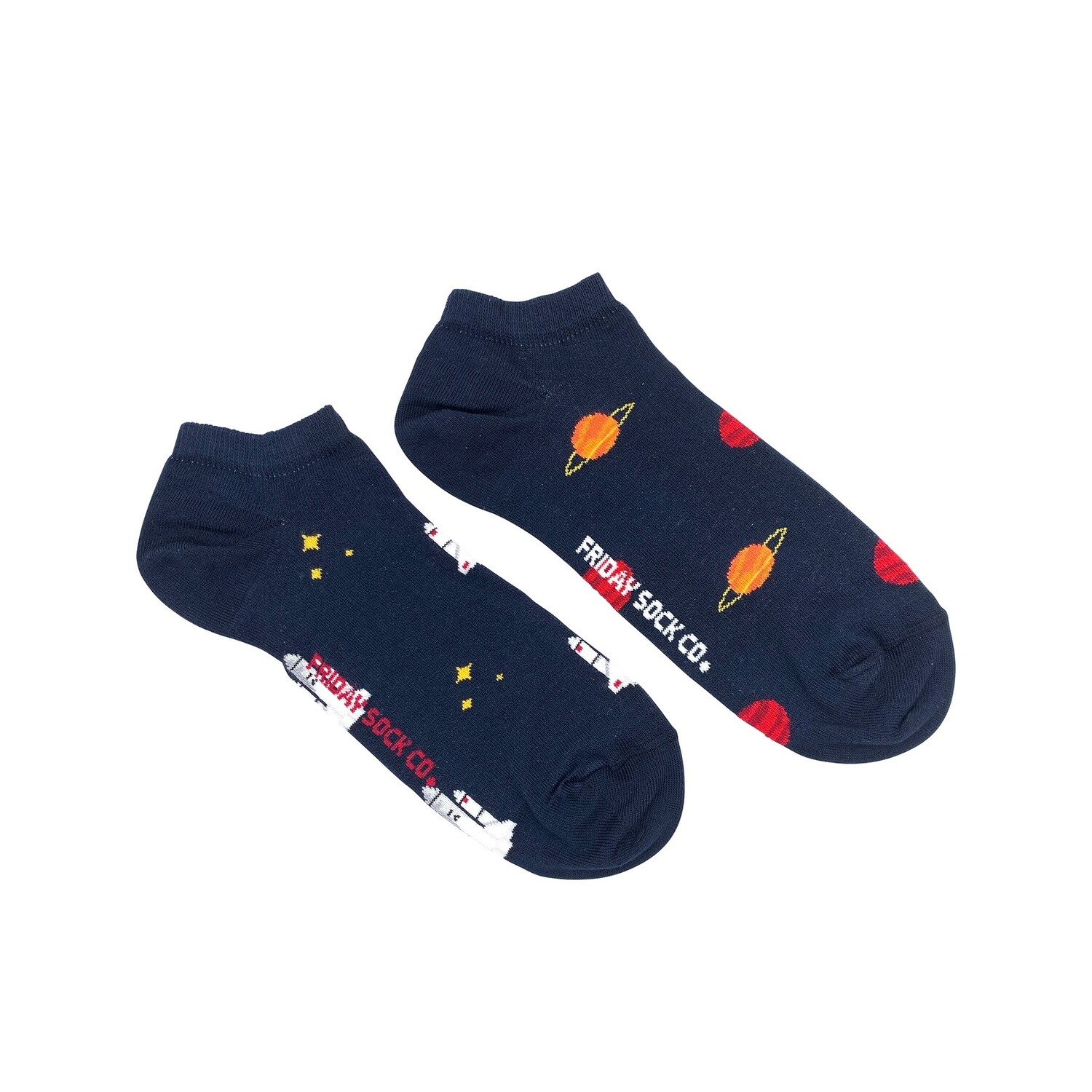 Men&#39;s Planet &amp; Space Shuttle Ankle Socks