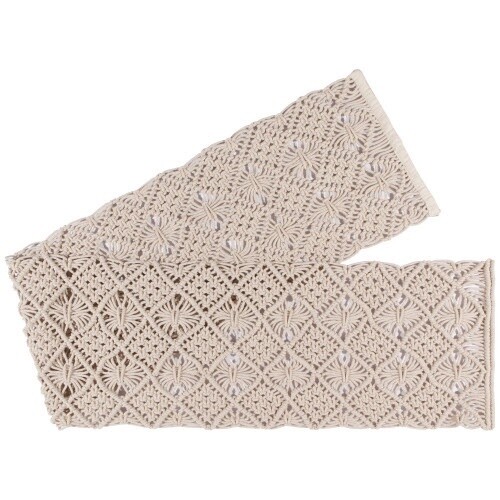 Table Runner Macrame, Design: Natural