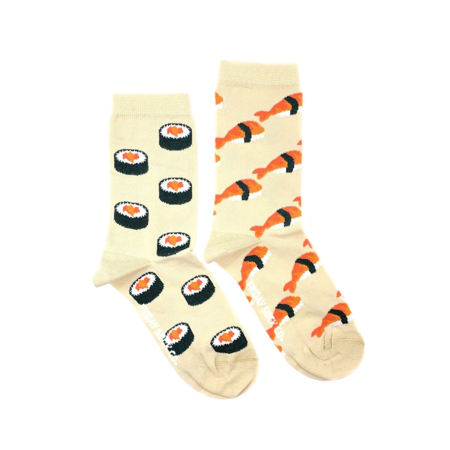 Women&#39;s Beige Sushi Socks