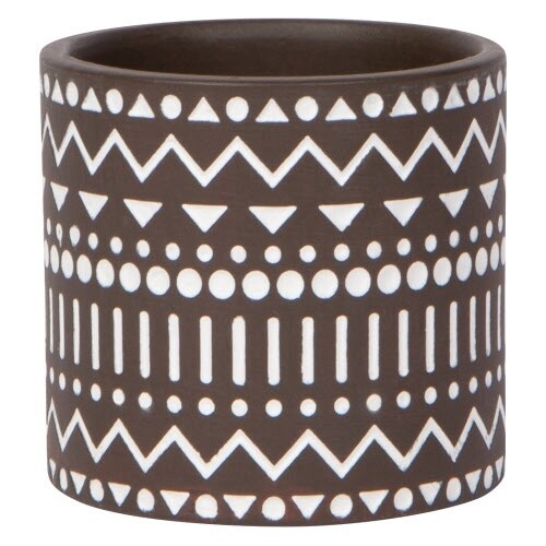 Plant Pot Spark Sm, Design: Brown/White