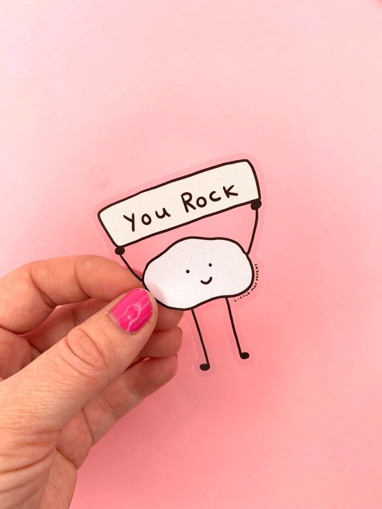 You Rock Clear Vinyl Sticker