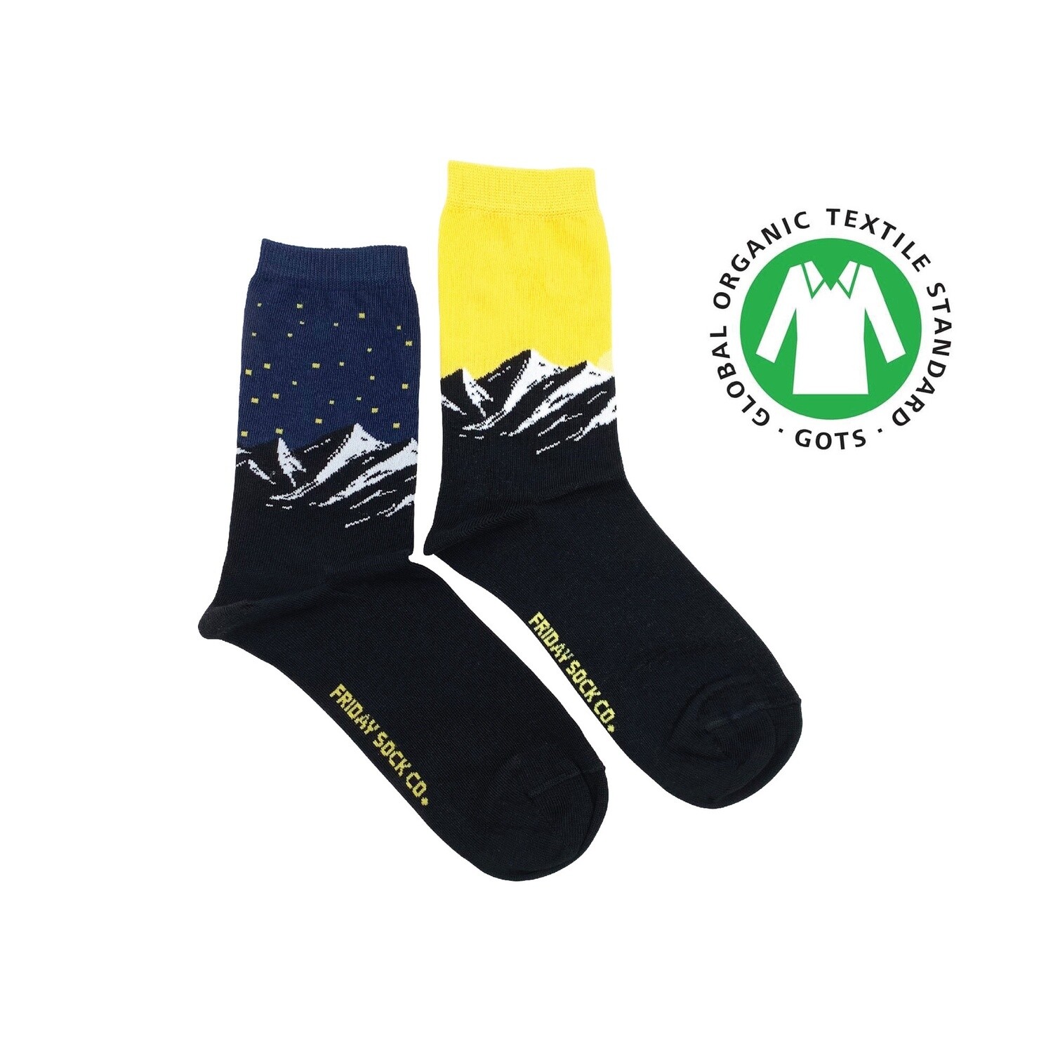 Women&#39;s Organic Cotton Mountain &amp; Sunset Socks