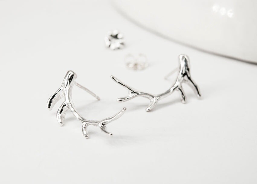Elk Antler Studs