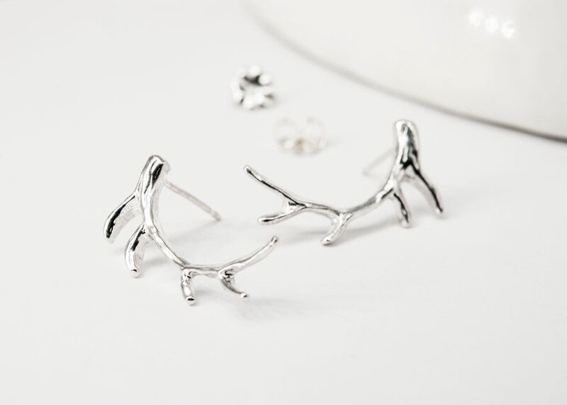 Elk Antler Studs