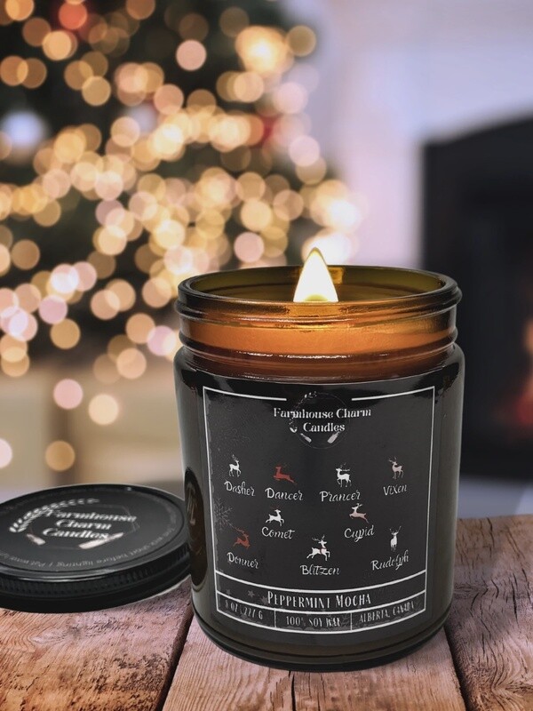 Peppermint Mocha Natural Soy Candle