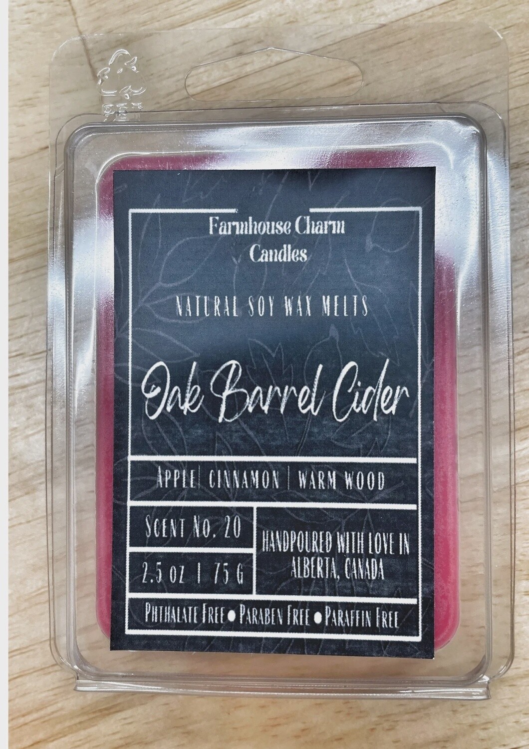 Oak Barrel Cider Soy Wax Melts