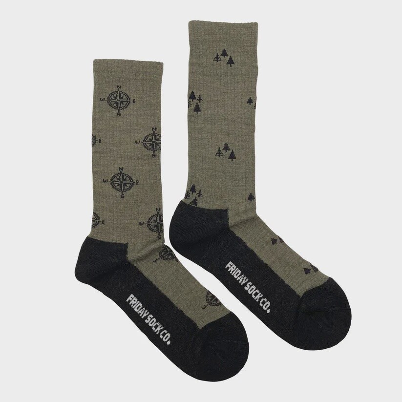 Men&#39;s Compass Merino Wool Socks