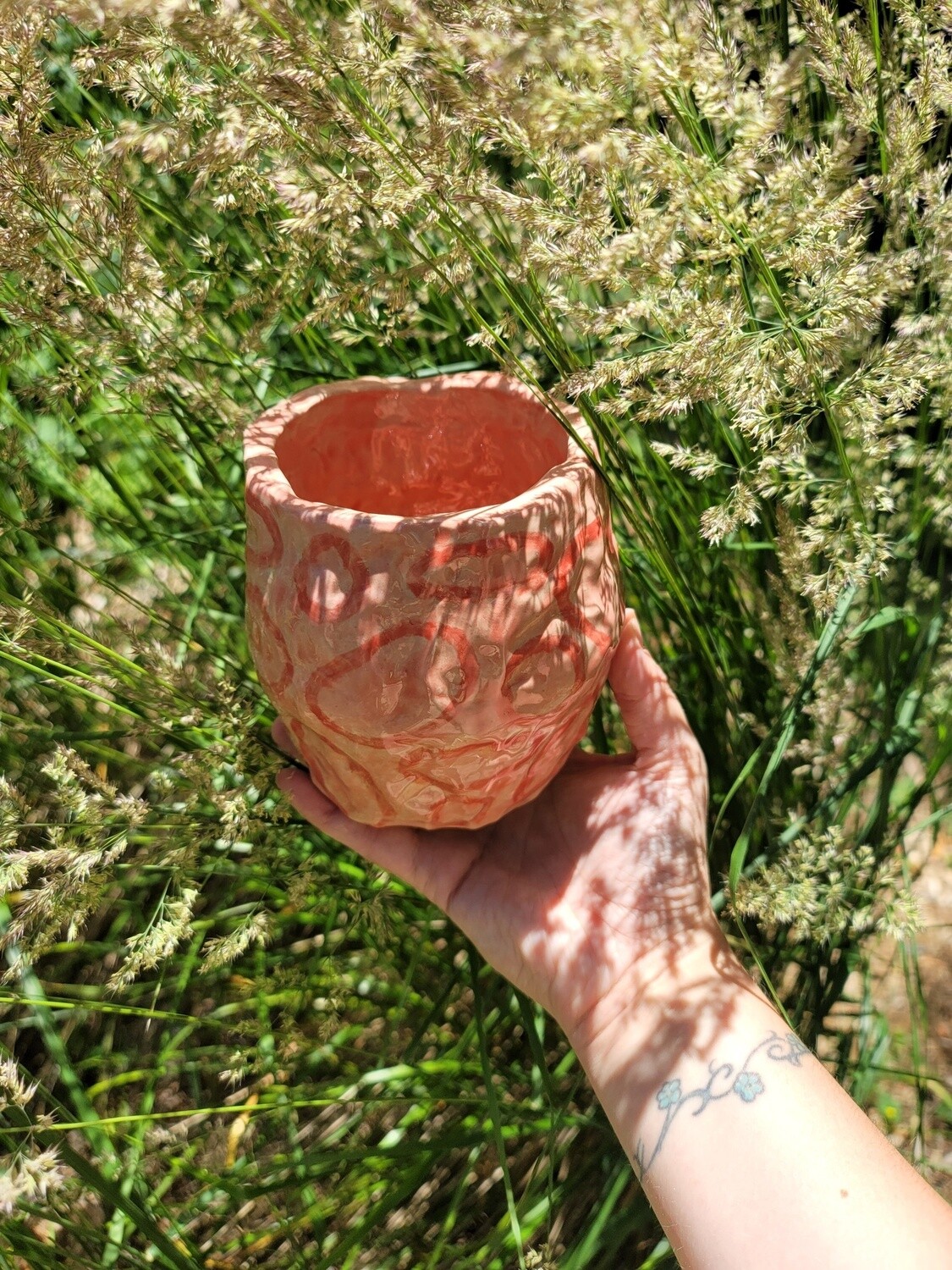 Pink Oval Vase