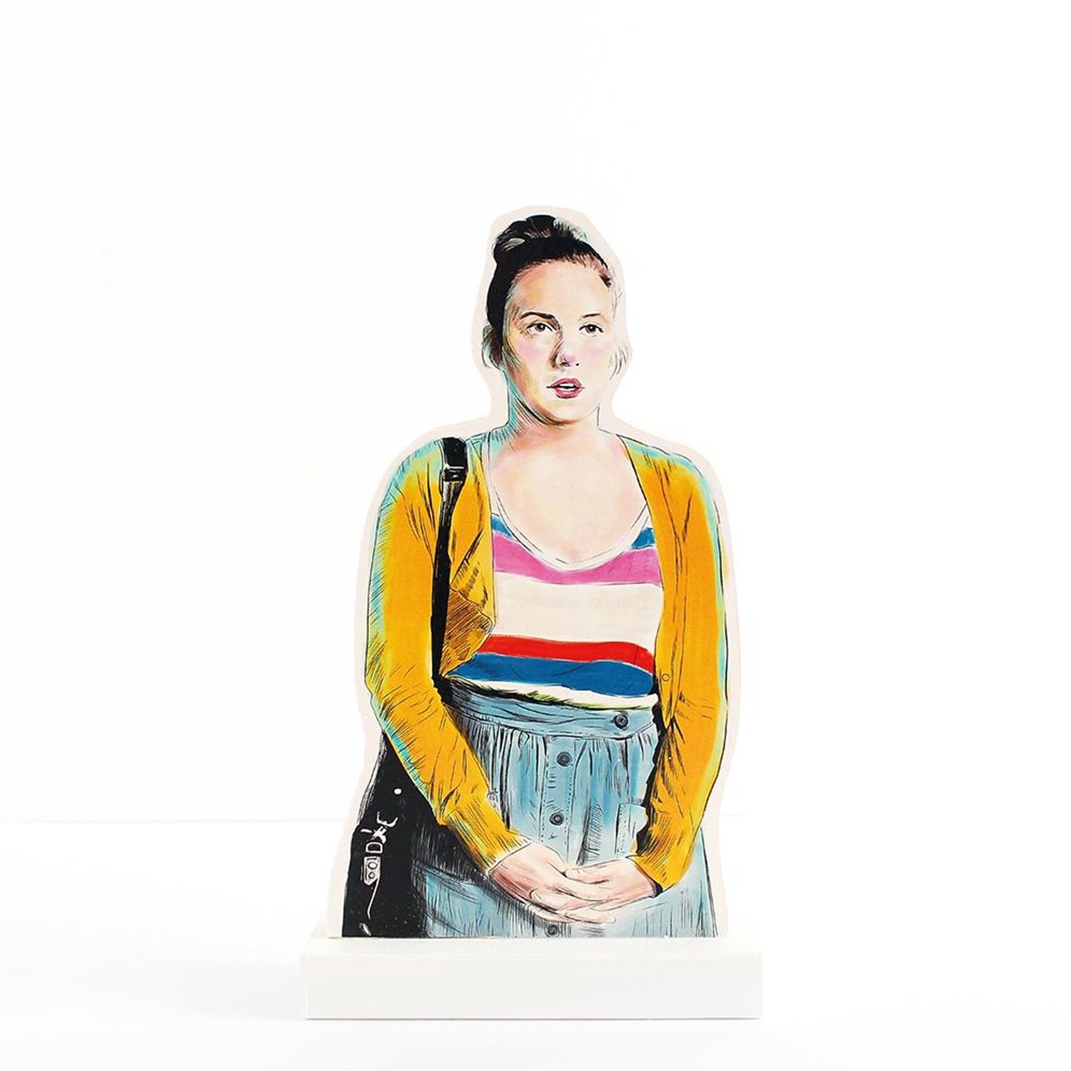 GIRLS Lena Dunham Hannah Horvath Illustrated Portrait Wood Standee