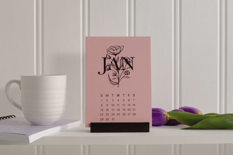 Floral 2023 Desktop Calendar