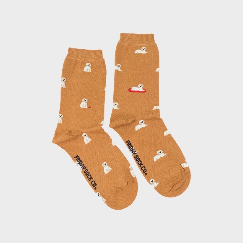 Women&#39;s Tiny Golden Dog Socks