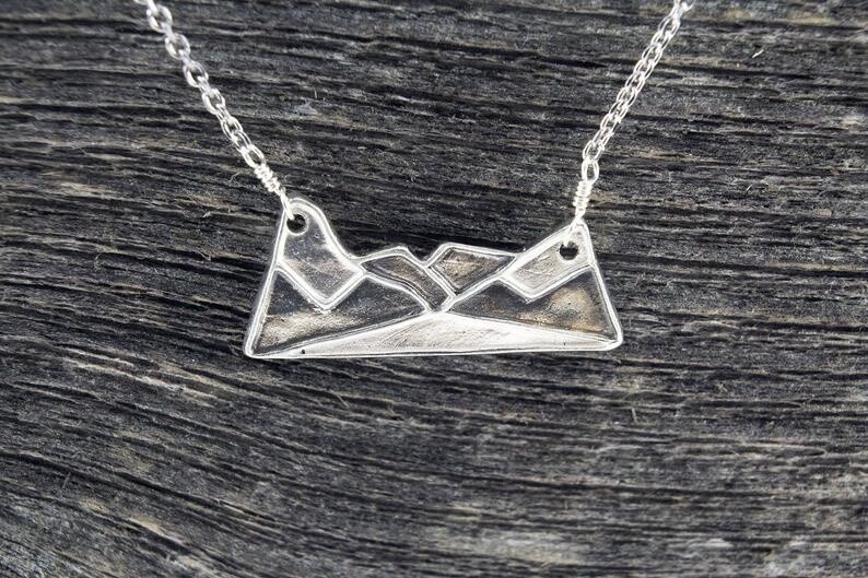 Lake Louise Mountain Necklace