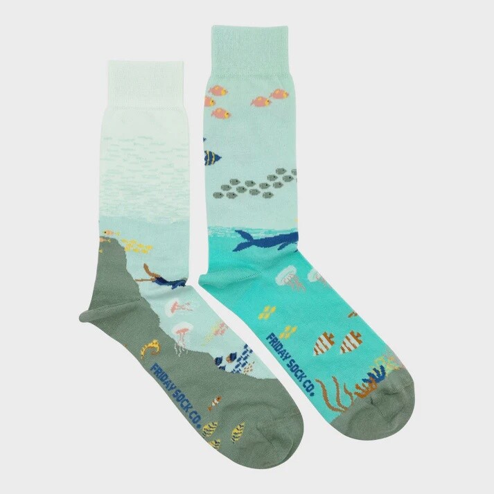 Men&#39;s Underwater Scene Socks