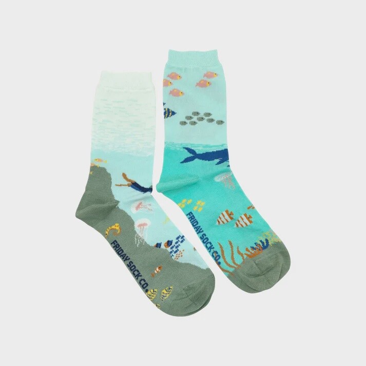 Women&#39;s Underwater Scene Socks
