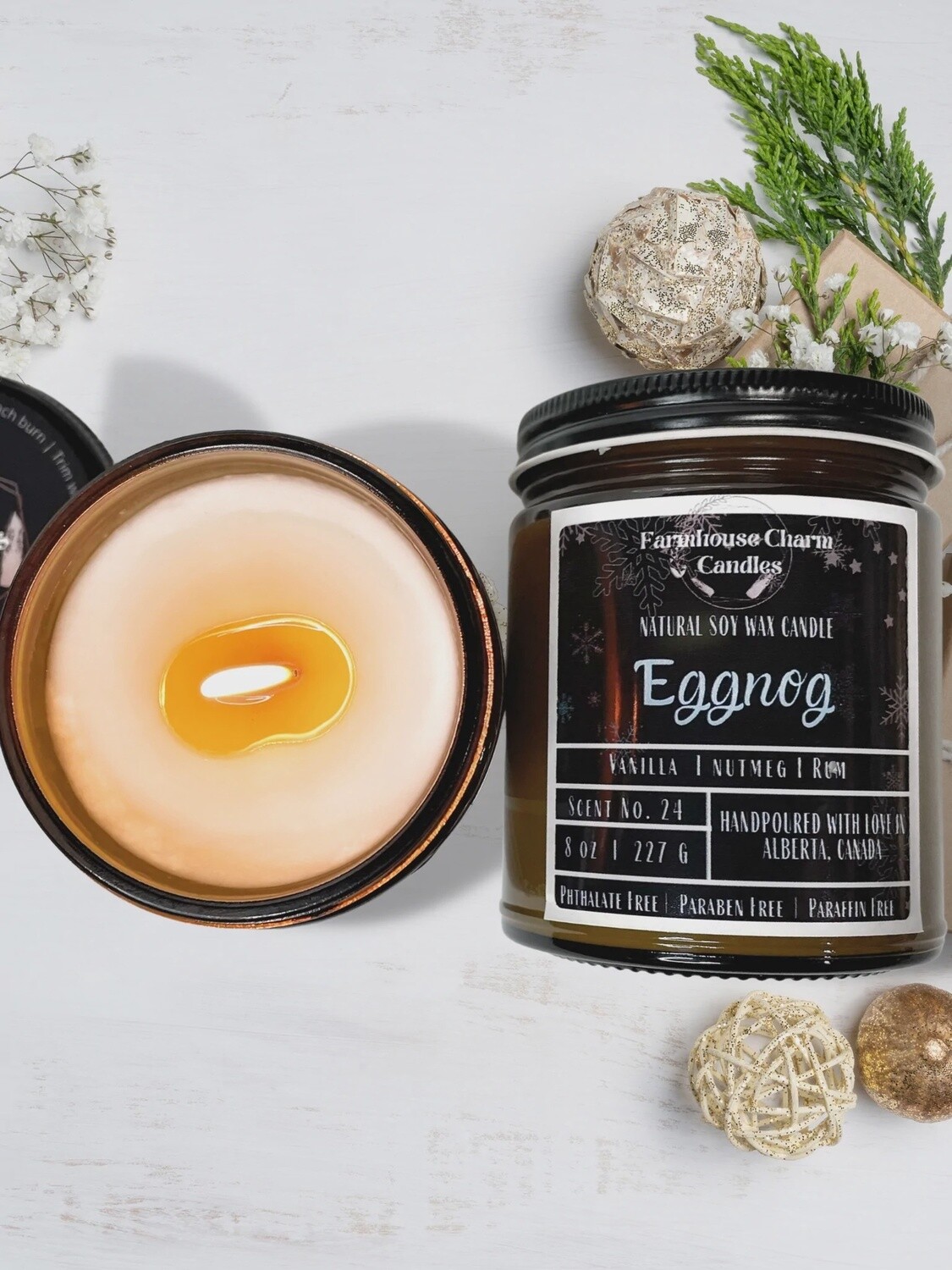 Eggnog Natural Soy Candle