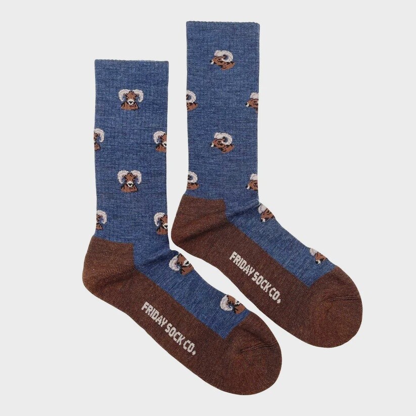 Men&#39;s Big Horned Sheep Merino Wool Socks