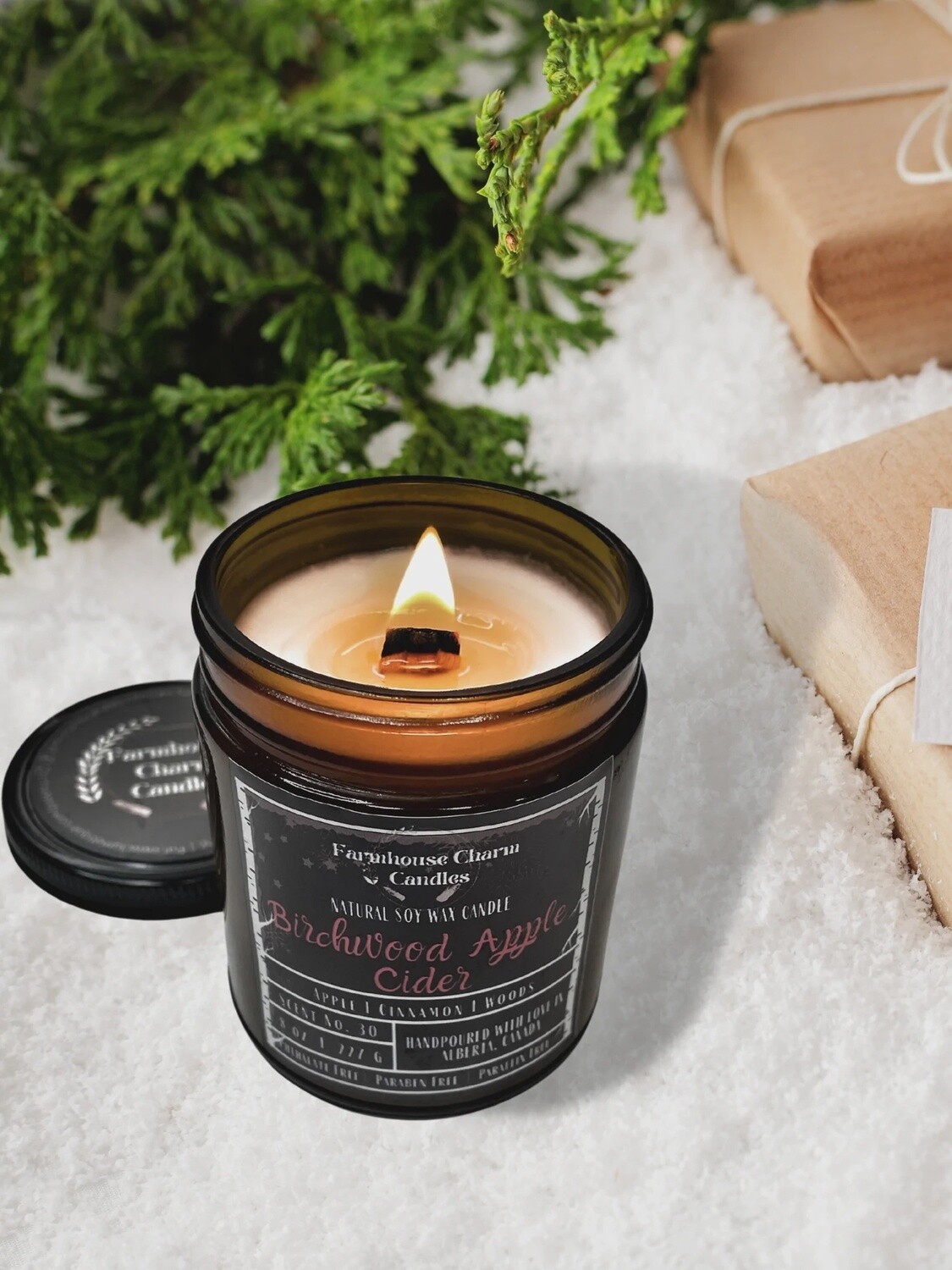 Birchwood Apple Cider Natural Soy Candle