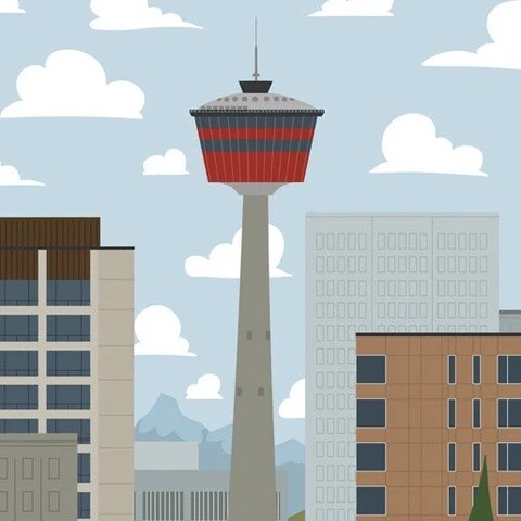 Calgary Landmark Print