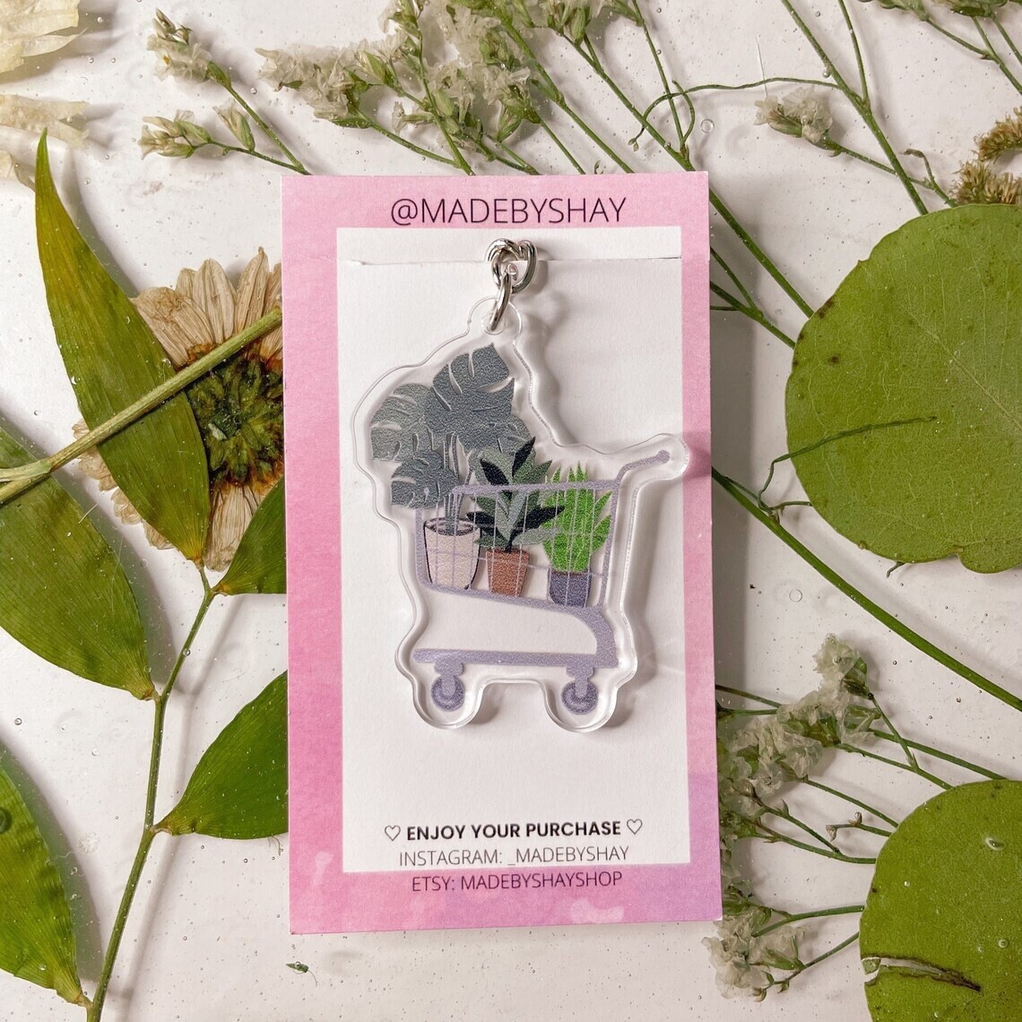 Plant Cart Keychain