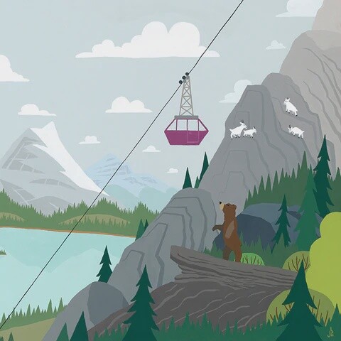 Art Print of Rocky Mountains