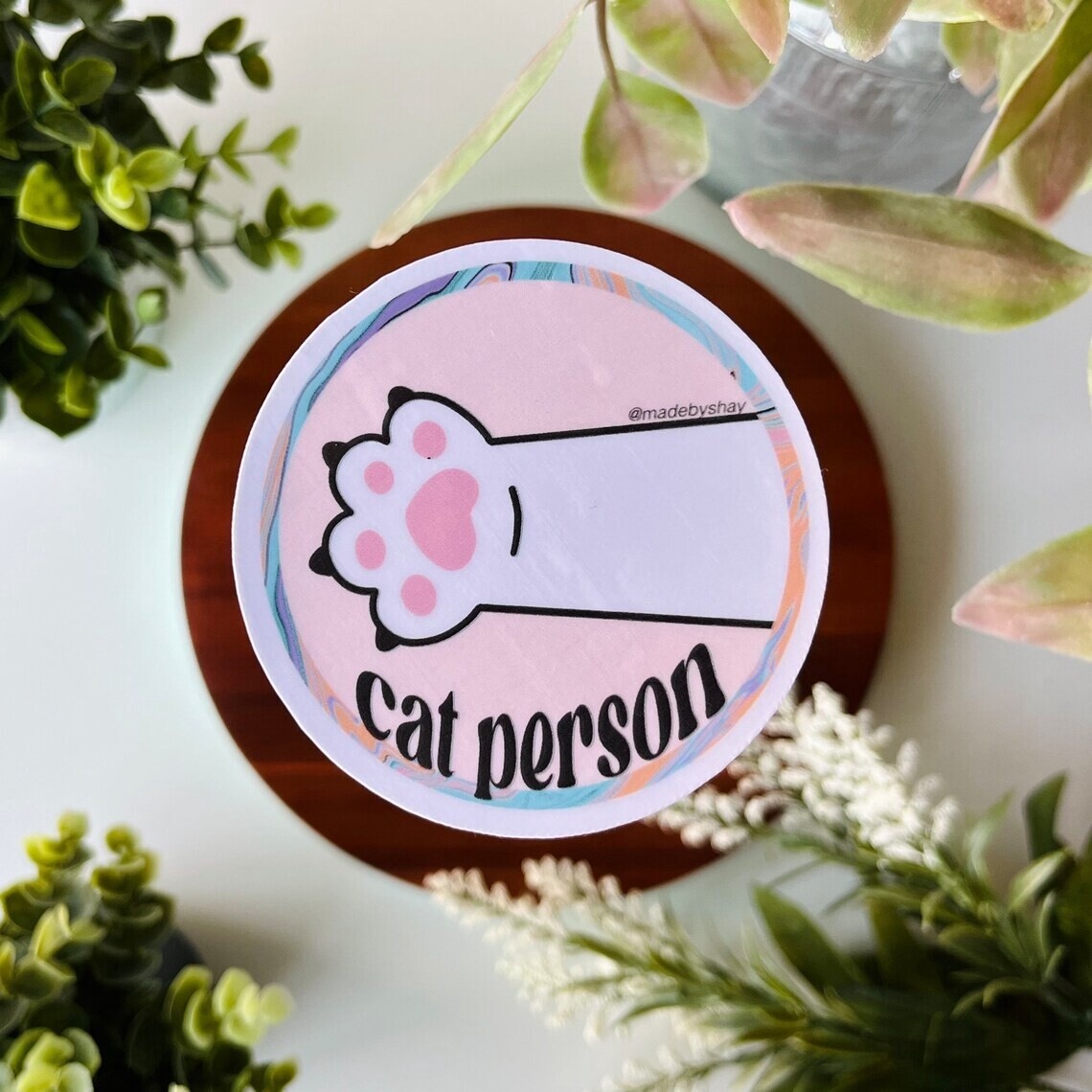 Cat Person Sticker