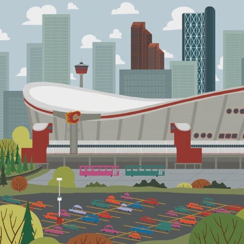 Art Print of Saddledome